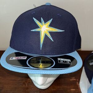New Era Spring Training Sunburst Tampa Bay Rays Fitted Baseball Cap Low Profile